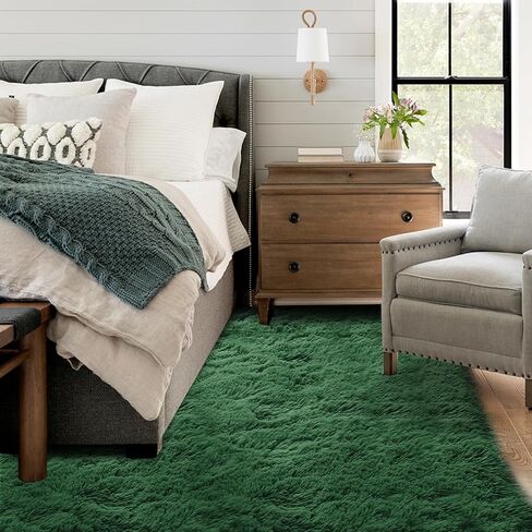 سجاد 5x7 لغرفة المعيشة، سجاد منطقة رقيق 5x7 لغرفة النوم، سجادة قطيفة غير قابلة للانزلاق لغرفة اللعب، سجادة أشعث ناعمة لغرفة الأطفال، سجادة غامضة لغرفة النوم، رمادي in Kuwait