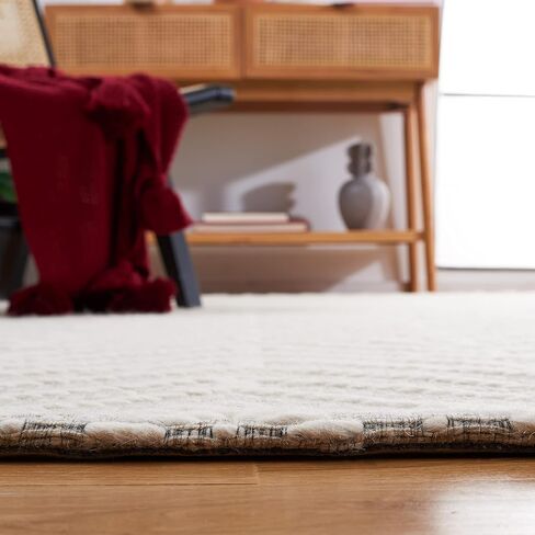 سجادة SAFAVIEH Marbella Collection Runner - 2'3" x 9'، عاجي وبيج، صوف شيفرون مصنوع يدويًا، مثالية للمناطق ذات حركة المرور العالية في غرفة المعيشة وغرفة النوم (MRB324A) in Saudi Arabia