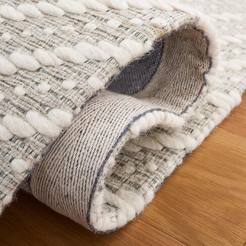 سجادة SAFAVIEH Marbella Collection Runner - 2'3" x 9'، عاجي وبيج، صوف شيفرون مصنوع يدويًا، مثالية للمناطق ذات حركة المرور العالية في غرفة المعيشة وغرفة النوم (MRB324A) in Saudi Arabia