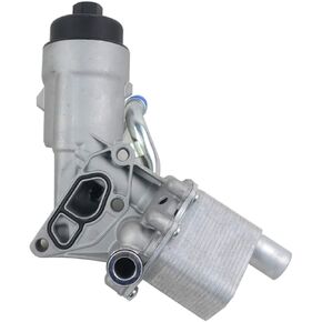 Engine Oil Cooler Filter Housing Assembly Replacement for 2011-2018 1.4L Turbo Chevy Cruze Sonic Trax Buick Encore OE#55566784 650039 88179-91400