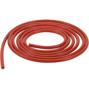 Silicone Vacuum Tubing Hose Automotive Vacuum Line High Temperature 10FT 1/16" 2mm ID 2mm Thickness 1 Pcs Red