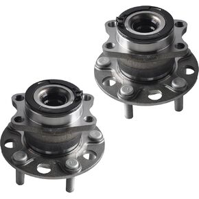Pair 512333 Rear Wheel Bearing and Hub Assembly Fit for Dodge Caliber 2007-2008 AWD, for Jeep Compass 2007-2017 AWD / 4WD, for Jeep Patriot 2007-2017 AWD / 4WD 5 Stud Hub W/ABS,4x4