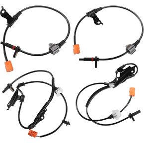 uxcell 4pcs Front Rear Left Right ABS Sensor Wheel Speed Sensor No.57455-SDC-013/57450-SDC-013/57470-SEA-013/57475-SEA-013 for Honda Accord 2003-2007