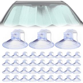 48 Pcs Car Glass Windshield Sunshade Suction Cups, PVC Car Glass Windshield Sunshade Suction Cups, Suction Cups for Glass, Car Accessories Car Window Suction Cup for Car SUV Truck