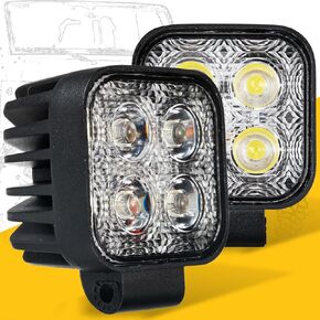 HILLSKING Side Shooter Pods light,Super bright off road lights,Dc 9-36v led offroad truck lights,waterproof IP68 led driving lights for bumper Fog atv utv motocycle tractor auxiliary lights