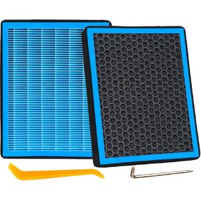 DR3Z19N619A Cabin Air Filter With Activated Carbon For 2015-2022 Ford F150 F250 F350 F450 F550 Super Duty Expedition,Lincoln Navigator, F-150 F-250 F-350 F-450, 2015 2016 2017 2018 2019 2020 2021 2022