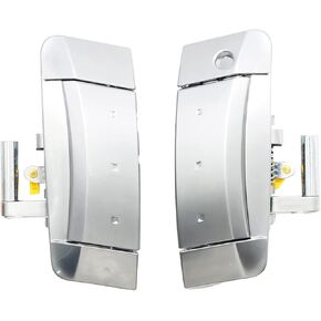 VIKKSAER قطعتان من مقبض الباب الخارجي، جانب السائق والراكب، بديل لنيسان 2003-2009 350Z، يستبدل # 80607-CD41E، 80607-CD40B، 80606-CD01E، فضي in Kuwait