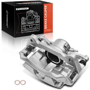 A-Premium Disc Brake Caliper Assembly with Bracket Compatible with Select Volkswagen Models - Golf 2015-2021, Golf SportWagen 2015-2019, For Jetta 2019-2021 - Front Right Passenger Side