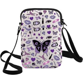 G2TUP Singer Musical Crossbody Bag Song Lyrics Fans Gift Singer Album Shoulder Bag Singer Concert Merchandise