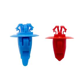 60pcs ATV UTV Nylon Fender Clips/Body Rivets for Toyota. (30pcs red+30pcs Blue+Clips)