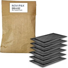 Novipax Dri-Loc Absorbent Pads for Meat - 2000 Individual Dri-Loc Pads, Single Case - Virgin Fluff Core & Sealed Edge Tech - Non-Perm Top Layer Designed for Case-Ready & Modified Atmosphere Packaging