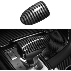 Gear Shift Knob Cover Knob Gear Stick Protector Car Shifter Cover Sticker Compatible with Genesis G70 2017-2022 Genesis G80 2015-2023 Accessories(Carbon Fiber Style)