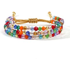 Gold Seed Beaded Stack Friendship Bracelets Set for Women, 3pcs Dainty Pearl Beads Adjustable Stackable Charm Bracelet Fashion Jewelry Gift