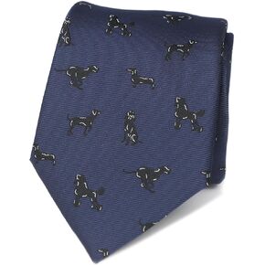 MENDEPOT Animal Pattern Necktie With Gift Box Sea Animal Pattern Tie Father's Day Birthday Gift Tie