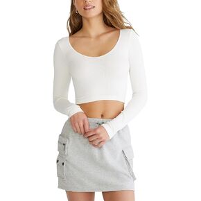 AEROPOSTALE Women's Seamless Wear 3-Way V-Neck Tiny Top