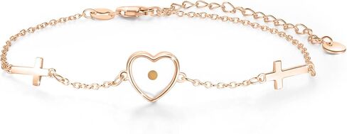 OHAYOO Mustard Seed Bracelet 925 Sterling Silver Mustard Seed Faith Bracelet Mustard Seed Jewelry Christian Religious Gift for Women in Kuwait