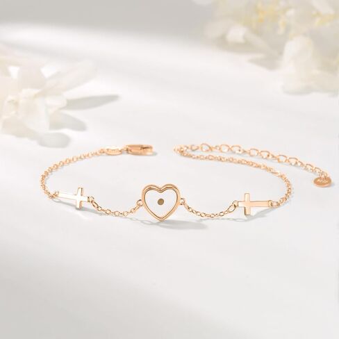OHAYOO Mustard Seed Bracelet 925 Sterling Silver Mustard Seed Faith Bracelet Mustard Seed Jewelry Christian Religious Gift for Women in Kuwait
