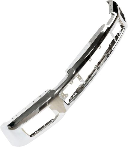 KAX Front Bumper Compatible with F-150 2018 2019 2020 Automotive Replacement Bumper FO1002430 Chrome w/O Sensor Holes w/Fog Lamp Port in Saudi Arabia