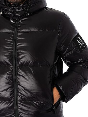 Armani Exchange Men's Ax Icon Hooded Puffer Jacket in Saudi Arabia