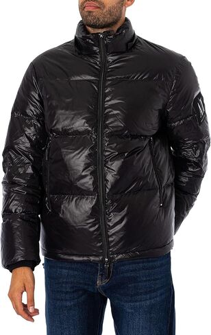 Armani Exchange Men's Ax Icon Hooded Puffer Jacket in Saudi Arabia