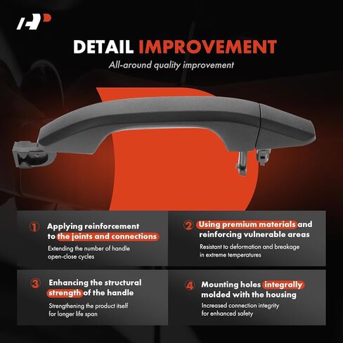 A-Premium Front Right Rear Left Rear Right Exterior Door Handle Compatible with Chevrolet Silverado 1500 2500 3500 HD, Tahoe, Colorado & GMC Sierra 1500 Limited, Sierra 2500 3500 HD, Yukon & Cadillac in Saudi Arabia