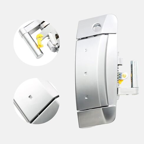 VIKKSAER قطعتان من مقبض الباب الخارجي، جانب السائق والراكب، بديل لنيسان 2003-2009 350Z، يستبدل # 80607-CD41E، 80607-CD40B، 80606-CD01E، فضي in Kuwait