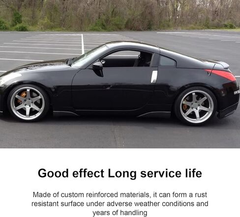 VIKKSAER قطعتان من مقبض الباب الخارجي، جانب السائق والراكب، بديل لنيسان 2003-2009 350Z، يستبدل # 80607-CD41E، 80607-CD40B، 80606-CD01E، فضي in Kuwait