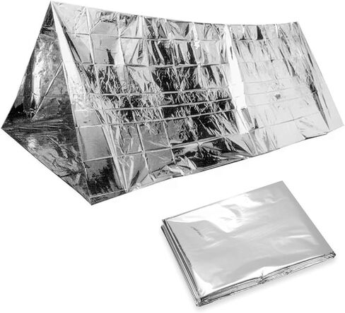 Emergency Shelter – 2 Person Survival Tent (7.4 oz) – Life Tent, Emergency Shelter, Tube Tent, Survival Tarp Premium Survival Gear Emergency Tent, Storm Shelter, and Bivy Tent for Camping Essentials in Saudi Arabia