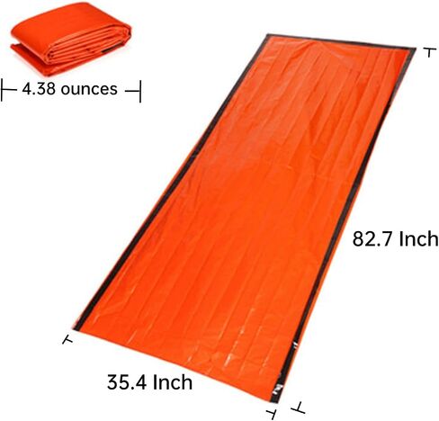 Emergency Shelter – 2 Person Survival Tent (7.4 oz) – Life Tent, Emergency Shelter, Tube Tent, Survival Tarp Premium Survival Gear Emergency Tent, Storm Shelter, and Bivy Tent for Camping Essentials in Saudi Arabia