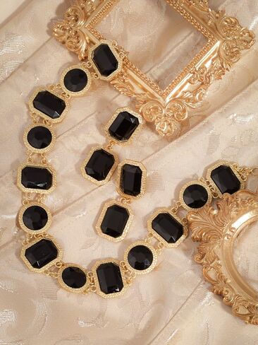 Medieval Victorian Statement Chunky Charm Necklace for Women, Byzantine Costume Jewelry for Women in Saudi Arabia