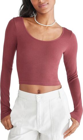 AEROPOSTALE Women's Seamless Wear 3-Way V-Neck Tiny Top in Saudi Arabia