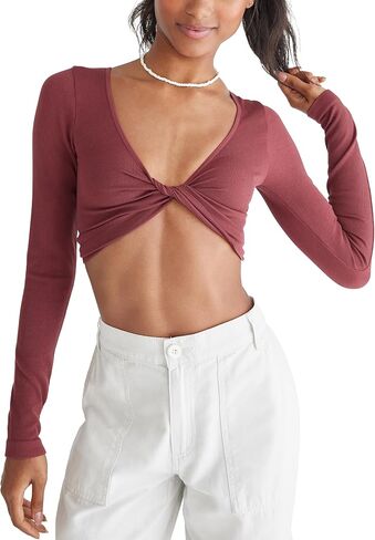 AEROPOSTALE Women's Seamless Wear 3-Way V-Neck Tiny Top in Saudi Arabia