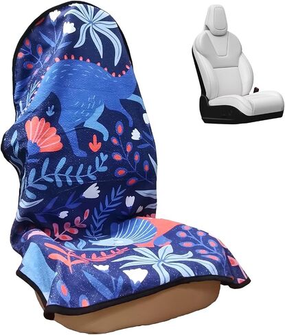 Car Seat Cover, Breathable Auto Front Seat Cushion with US Flag Leopard Shell Pattern, Anti-Slip Comfy Cute Print Front Seat Protector for SUV Sedan Truck, Car Accessories (Camouflage) in Saudi Arabia