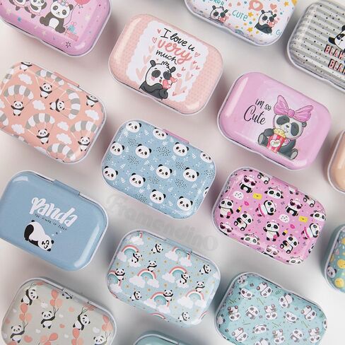 Framendino, 5 Pack Mini Trinket Coin Box Small Floral Containers with Lid for Jewelry Storage Case Tinplate (Random Color) in Saudi Arabia