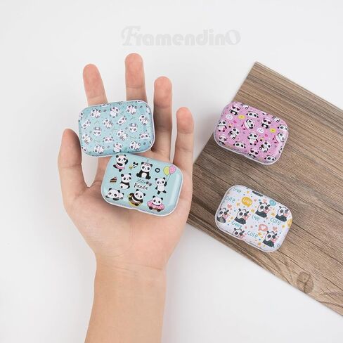 Framendino, 5 Pack Mini Trinket Coin Box Small Floral Containers with Lid for Jewelry Storage Case Tinplate (Random Color) in Saudi Arabia