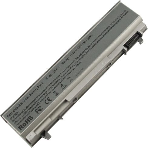 بطارية كمبيوتر محمول ASUNCELL 5200 مللي أمبير في الساعة لجهاز 4GVMP E6400 E6410 E6500 E6510 Precision M4500 M4400 M2400 Notebook يناسب P/N PT434 W1193 KY265 FU268 312-0748 312-0749 312-0917 312-0754 312-74 14 in Kuwait