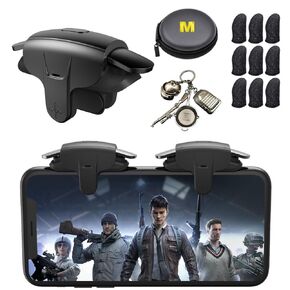 Mobile Pulse Shooting Triggers, 30 Shots per Second Auto High Frequency Fast Click Gaming Controllers for PUBG/Fortnite/Call of Duty/Rules of Survival, Compatible for Android Phones and iPhones
