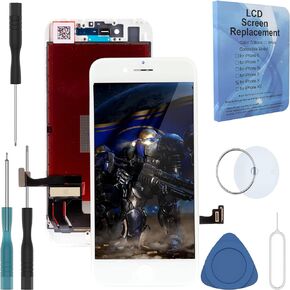 Compatible with iPhone 7 4.7 Inch Front Glass LCD Display Digitizer Touch Screen Replacement Full Complete Frame Assembly with Repair Tools in Black
