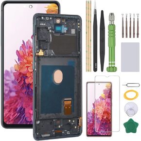 LCD for Samsung Galaxy S20 FE 5G LCD Display Replacement for Samsung Galaxy S20 FE OLED Touch Screen Digitizer Assembly(with Frame)
