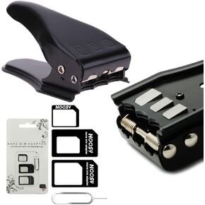 MMOBIEL Universal 3 in 1 / Standard/Micro/Nano Sim Card Cutter incl. 3 SIM Adapters and 1 SIM Card Eject Pin