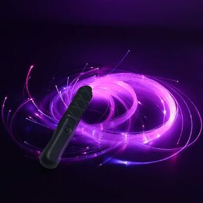 Rechargeable Fiber Optic Whip Dance 7 Colors led Whip 6ft Pixel Whip emazing Light Whip Sparkle Flow Toy
