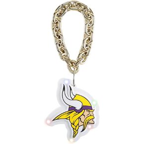 FOCO NFL unisex-adult Nfl Team Big Logo Hanging Holiday Tree Light Up Chain Ornament