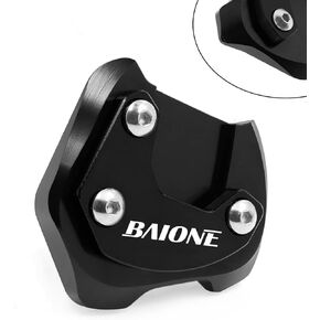 Worldmotop Motorcycle Kickstand Pad Side Stand Foot Extension Enlarger Plate Support Compatible with Honda Rebel CMX300 CMX500 CMX 300 CMX 500 2017-2021(Black, CMX500)