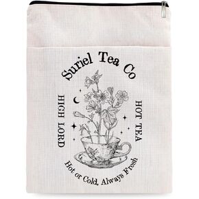 Suriel Tea Co Book Sleeve Bookish Gift Bookworm Gift Book Cover for Book Lover, Velaris City of Starlight Book Cover Bookish Gift for Girl Men Women (Suriel Tea Co-11013)