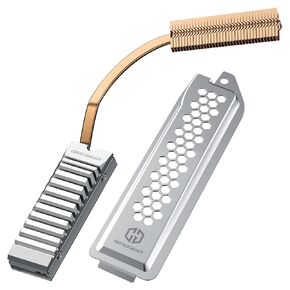 GRAUGEAR PS5 SSD Heatsink Cover Set, M.2 NVMe PS5 SSD Heatsink, Metal Heat Dissipation Cover, Copper Heat Pipe and Aluminum Fin for Playstation 5 SSD NVMe PCIe 4.0 Storage [G-PS5HS01-Cov]