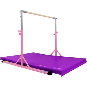 Z ATHLETIC Kip Bar and Folding Gymnastics Mat, 4 Ft x 6 Ft x 2 in