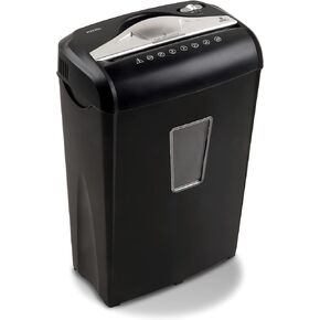 Aurora AU608MB High-Security 6-Sheet Micro-Cut Paper Credit Card Shredder with 3.5-Gallon Wastebasket, 4-Minute Continuous Running Time, Security Level P-4