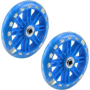KUMGROT 1 Pair Training Wheels Bicycle Multicolored Flash Training Wheels Mute Bikes Replacement Training Wheels for 12 14 16 18 20 inch Bikes (Black)