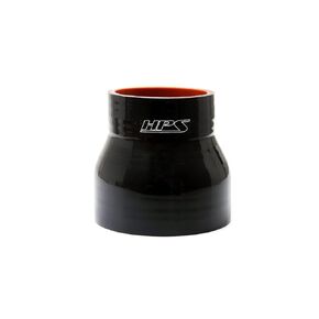 HPS HTSR-125-200-BLK Silicone High Temperature 4-ply Reinforced Reducer Coupler Hose, 100 PSI Maximum Pressure, 3" Length, 1.25" > 2" ID, Black
