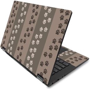 MightySkins Skin for Lenovo Flex 14" (2019 No Fingerprint Scanner) - Paw Prints | Protective, Durable Vinyl Decal Wrap | Easy to Apply Change Style | Made in The USA, LENFLX1419-Paw Prints